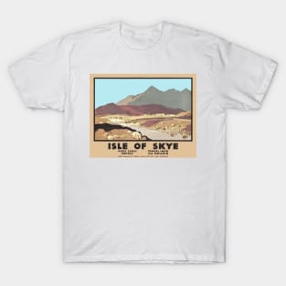 Isle of Skye, Scotland - Vintage Railway Travel Poster Design T-Shirt